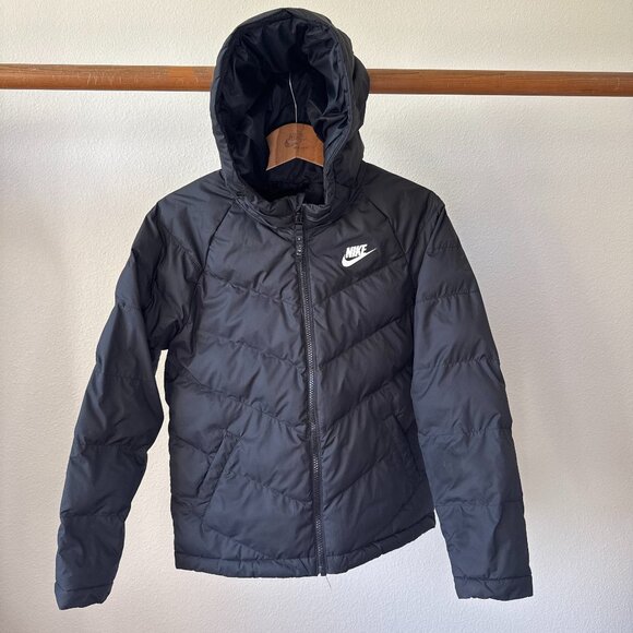 Nike Filled Hooded Zip Jacket • Black • Size Medium • Street / Outdoor Essential - Picture 3 of 14